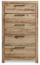 Load image into Gallery viewer, Hyanna Full Panel Storage Bed with Mirrored Dresser and Chest
