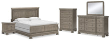 Load image into Gallery viewer, Lexorne King Sleigh Bed with Mirrored Dresser, Chest and Nightstand
