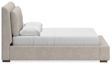 Load image into Gallery viewer, Cabalynn Queen Upholstered Bed with Mirrored Dresser and Chest
