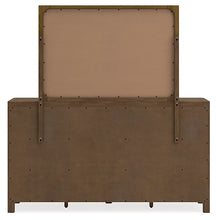 Load image into Gallery viewer, Cabalynn Queen Panel Bed with Storage with Mirrored Dresser and Nightstand
