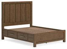 Load image into Gallery viewer, Cabalynn Queen Panel Bed with Storage with Mirrored Dresser and Nightstand
