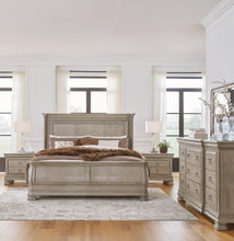 Load image into Gallery viewer, Lexorne King Sleigh Bed with Mirrored Dresser and 2 Nightstands
