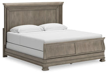Load image into Gallery viewer, Lexorne King Sleigh Bed with Mirrored Dresser and 2 Nightstands
