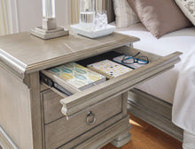 Load image into Gallery viewer, Lexorne King Sleigh Bed with Mirrored Dresser and 2 Nightstands
