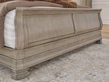 Load image into Gallery viewer, Lexorne King Sleigh Bed with Mirrored Dresser and 2 Nightstands

