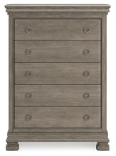 Load image into Gallery viewer, Lexorne California King Sleigh Bed with Mirrored Dresser, Chest and Nightstand
