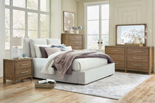 Load image into Gallery viewer, Cabalynn Queen Upholstered Bed with Mirrored Dresser, Chest and 2 Nightstands
