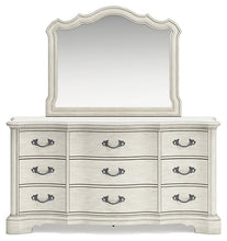 Load image into Gallery viewer, Arlendyne Queen Upholstered Bed with Mirrored Dresser and 2 Nightstands
