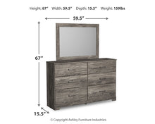 Load image into Gallery viewer, Ralinksi Twin Panel Bed with Mirrored Dresser and Nightstand

