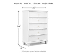Load image into Gallery viewer, Fortman King Panel Bed with Mirrored Dresser and Chest
