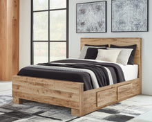 Load image into Gallery viewer, Hyanna Queen Panel Bed with Storage with Mirrored Dresser and Chest
