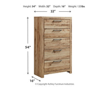 Load image into Gallery viewer, Hyanna Queen Panel Bed with Storage with Mirrored Dresser and Chest
